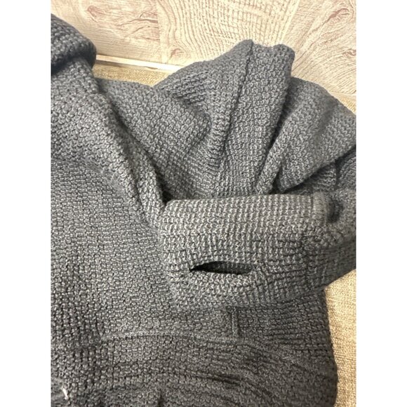 Members Mark Womens Textured Pullover Sweater Hoodie Small Black Cowl Neck - Picture 5 of 7